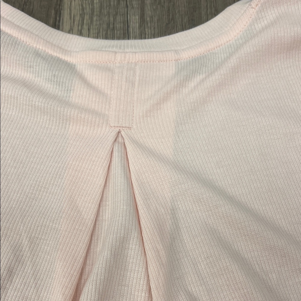Mondetta Light Pink Long Sleeve Ribbed Top - Picture 4 of 4